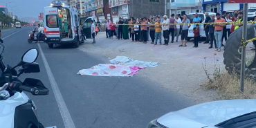 Mardin'de, yolun karşısına geçmek isterken minibüsün çarp