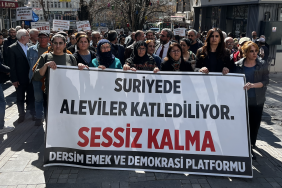 Suriye'deki Alevi katliamı Dersim'de protesto edildi