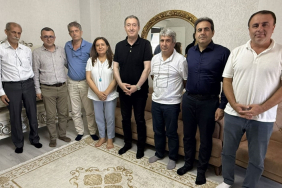 Bakırhan İmralı’dan tahliye edilen Veysi Aktaş’ı ziyaret etti