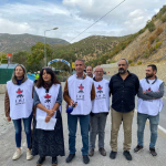 Dersim kent merkezindeki bir askeri kontrol noktasindan goruntu.