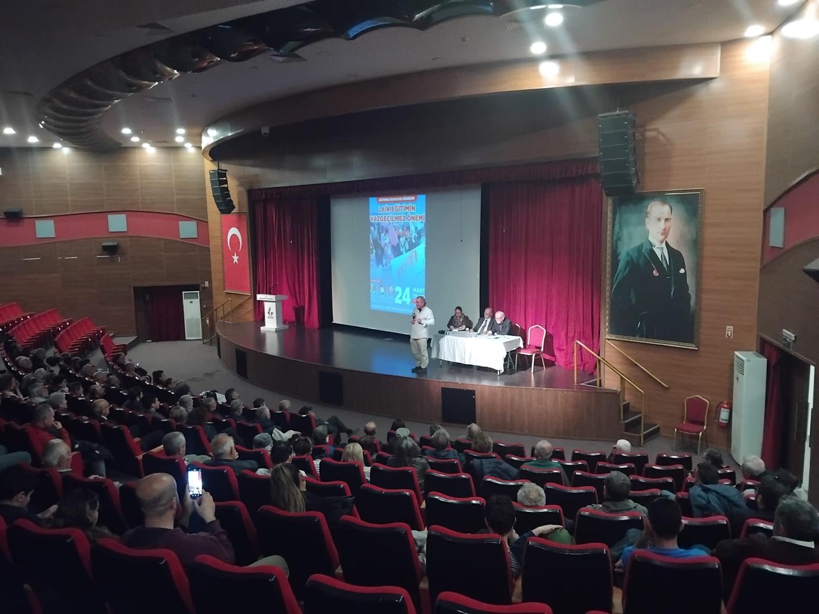 İdeolojik Dönüşüm ve Laik Eğitimin Önemi Güzelbahçe’de Tartışıldı